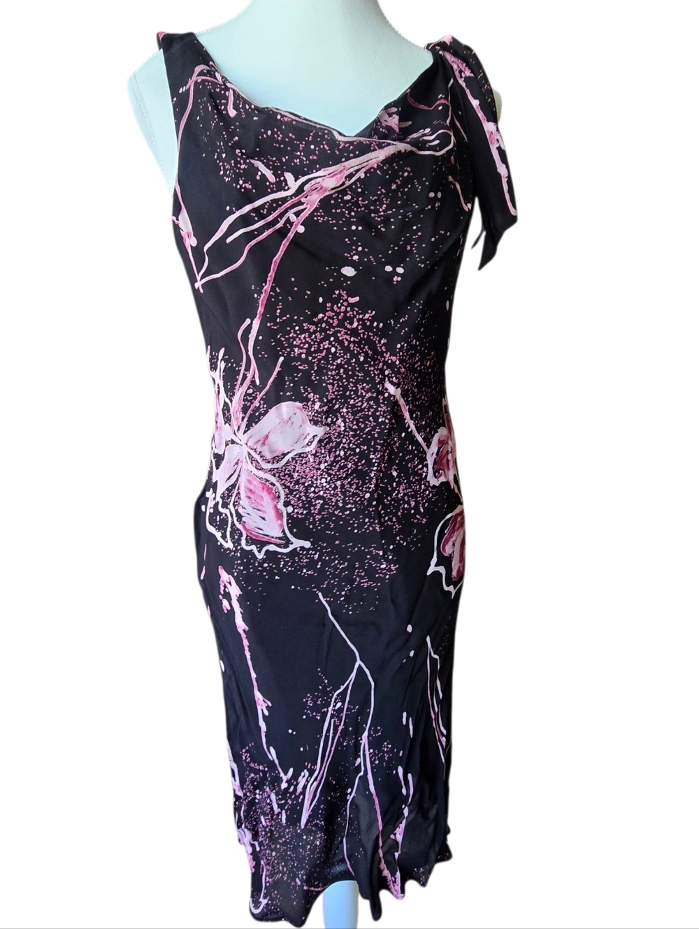 Joseph Ribkoff Floral Fairy Whimsy Artistic Y2K Romantic Dress Size 4
